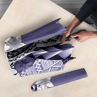 Aloha Vintage Plumeria Hawaiian Tapa Pattern Umbrella Purple Hawaiian Tapa Pattern - Polynesian Pride