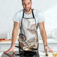 Polynesian Manta Ray Apron Beige Floral Turtle Tattoo LT9 - Polynesian Pride