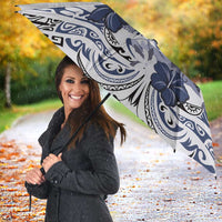Polynesian Manta Ray Umbrella Blue Floral Turtle Tattoo - Polynesian Pride
