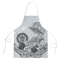 Polynesian Manta Ray Apron Gray Floral Turtle Tattoo LT9 Gray - Polynesian Pride