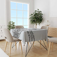 Polynesian Manta Ray Tablecloth Gray Floral Turtle Tattoo LT9 - Polynesian Pride