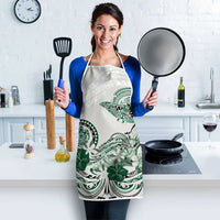Polynesian Manta Ray Apron Green Floral Turtle Tattoo LT9 - Polynesian Pride