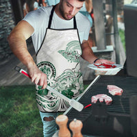 Polynesian Manta Ray Apron Green Floral Turtle Tattoo LT9 - Polynesian Pride