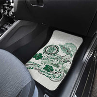 Polynesian Manta Ray Car Mats Green Floral Turtle Tattoo LT9 - Polynesian Pride