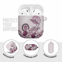 Polynesian Manta Ray AirPods Case Pink Floral Turtle Tattoo LT9 - Polynesian Pride