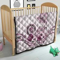 Polynesian Manta Ray Quilt Pink Floral Turtle Tattoo - Polynesian Pride