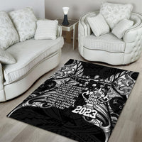 New Zealand Rugby Area Rug Black Haka Dance With NZ Champions History LT9 - Polynesian Pride