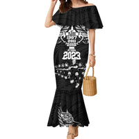 New Zealand Rugby Mermaid Dress Black Haka Dance With NZ Champions History LT9 Women Black - Polynesian Pride