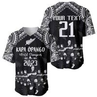 Custom NZ Rugby Baseball Jersey Kapa Opango Maori Haka With Years of The All Black Champions LT9 - Polynesian Pride
