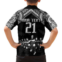 Custom NZ Rugby Family Matching Puletasi Dress and Hawaiian Shirt Kapa Opango Maori Haka With Years of The All Black Champions LT9 - Polynesian Pride