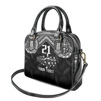 Custom NZ Rugby Shoulder Handbag Kapa Opango Maori Haka With Years of The All Black Champions LT9 - Polynesian Pride