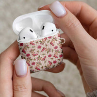 Beige Paniolo Palaka Hawaiian Cowgirl Christmas AirPods Case LT9 - Polynesian Pride