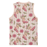 Beige Paniolo Palaka Hawaiian Cowgirl Christmas Basketball Jersey - Polynesian Pride