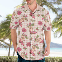 Beige Paniolo Palaka Hawaiian Cowgirl Christmas Hawaiian Shirt - Polynesian Pride