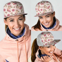 Beige Paniolo Palaka Hawaiian Cowgirl Christmas Mesh Trucker Cap LT9 - Polynesian Pride