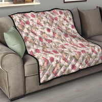 Beige Paniolo Palaka Hawaiian Cowgirl Christmas Quilt - Polynesian Pride