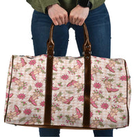 Beige Paniolo Palaka Hawaiian Cowgirl Christmas Travel Bag LT9 Beige - Polynesian Pride