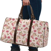 Beige Paniolo Palaka Hawaiian Cowgirl Christmas Travel Bag LT9 - Polynesian Pride
