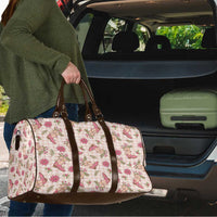 Beige Paniolo Palaka Hawaiian Cowgirl Christmas Travel Bag LT9 - Polynesian Pride