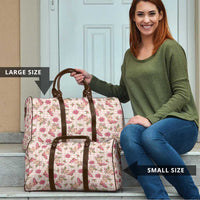 Beige Paniolo Palaka Hawaiian Cowgirl Christmas Travel Bag LT9 - Polynesian Pride