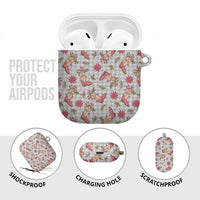 Gray Paniolo Palaka Hawaiian Cowgirl Christmas AirPods Case LT9 - Polynesian Pride