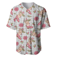 Gray Paniolo Palaka Hawaiian Cowgirl Christmas Baseball Jersey LT9 Gray - Polynesian Pride
