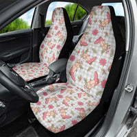 Gray Paniolo Palaka Hawaiian Cowgirl Christmas Car Seat Cover LT9 - Polynesian Pride