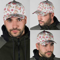 Gray Paniolo Palaka Hawaiian Cowgirl Christmas Classic Cap LT9 - Polynesian Pride