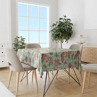 Green Paniolo Palaka Hawaiian Cowgirl Christmas Tablecloth LT9 - Polynesian Pride