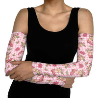 Pink Paniolo Palaka Hawaiian Cowgirl Christmas Arm Sleeves LT9 - Polynesian Pride