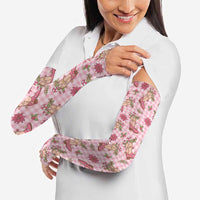 Pink Paniolo Palaka Hawaiian Cowgirl Christmas Arm Sleeves LT9 - Polynesian Pride