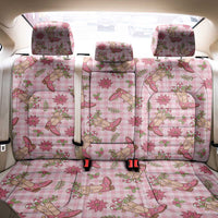 Pink Paniolo Palaka Hawaiian Cowgirl Christmas Back Car Seat Cover - Polynesian Pride