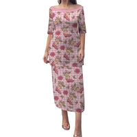 Pink Paniolo Palaka Hawaiian Cowgirl Christmas Family Matching Puletasi and Hawaiian Shirt - Polynesian Pride