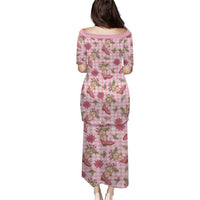 Pink Paniolo Palaka Hawaiian Cowgirl Christmas Family Matching Puletasi and Hawaiian Shirt - Polynesian Pride