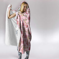 Pink Paniolo Palaka Hawaiian Cowgirl Christmas Hooded Blanket LT9 - Polynesian Pride