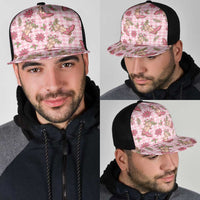 Pink Paniolo Palaka Hawaiian Cowgirl Christmas Mesh Trucker Cap LT9 - Polynesian Pride