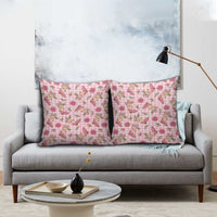 Pink Paniolo Palaka Hawaiian Cowgirl Christmas Pillow Cover - Polynesian Pride