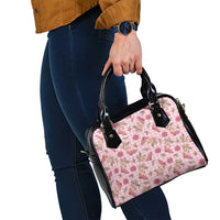 Pink Paniolo Palaka Hawaiian Cowgirl Christmas Shoulder Handbag LT9 - Polynesian Pride
