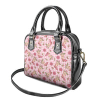 Pink Paniolo Palaka Hawaiian Cowgirl Christmas Shoulder Handbag LT9 - Polynesian Pride