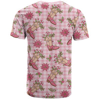 Pink Paniolo Palaka Hawaiian Cowgirl Christmas T Shirt LT9 - Polynesian Pride