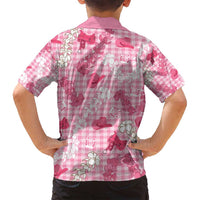 Paniolo Palaka Hawaiian Cowgirl Family Matching Long Sleeve Bodycon Dress and Hawaiian Shirt - Polynesian Pride