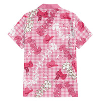 Paniolo Palaka Hawaiian Cowgirl Family Matching Long Sleeve Bodycon Dress and Hawaiian Shirt - Polynesian Pride