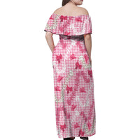 Paniolo Palaka Hawaiian Cowgirl Family Matching Off Shoulder Maxi Dress and Hawaiian Shirt - Polynesian Pride