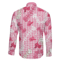 Paniolo Palaka Hawaiian Cowgirl Family Matching Off Shoulder Short Dress and Hawaiian Shirt - Polynesian Pride