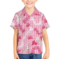 Paniolo Palaka Hawaiian Cowgirl Family Matching Off Shoulder Short Dress and Hawaiian Shirt - Polynesian Pride