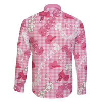 Paniolo Palaka Hawaiian Cowgirl Family Matching Short Sleeve Bodycon Dress and Hawaiian Shirt - Polynesian Pride