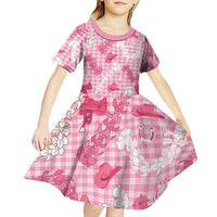 Paniolo Palaka Hawaiian Cowgirl Kid Short Sleeve Dress - Polynesian Pride