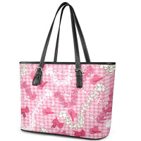 Paniolo Palaka Hawaiian Cowgirl Leather Tote Bag LT9 - Polynesian Pride