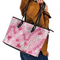 Paniolo Palaka Hawaiian Cowgirl Leather Tote Bag LT9 - Polynesian Pride