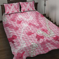 Paniolo Palaka Hawaiian Cowgirl Quilt Bed Set LT9 Pink - Polynesian Pride